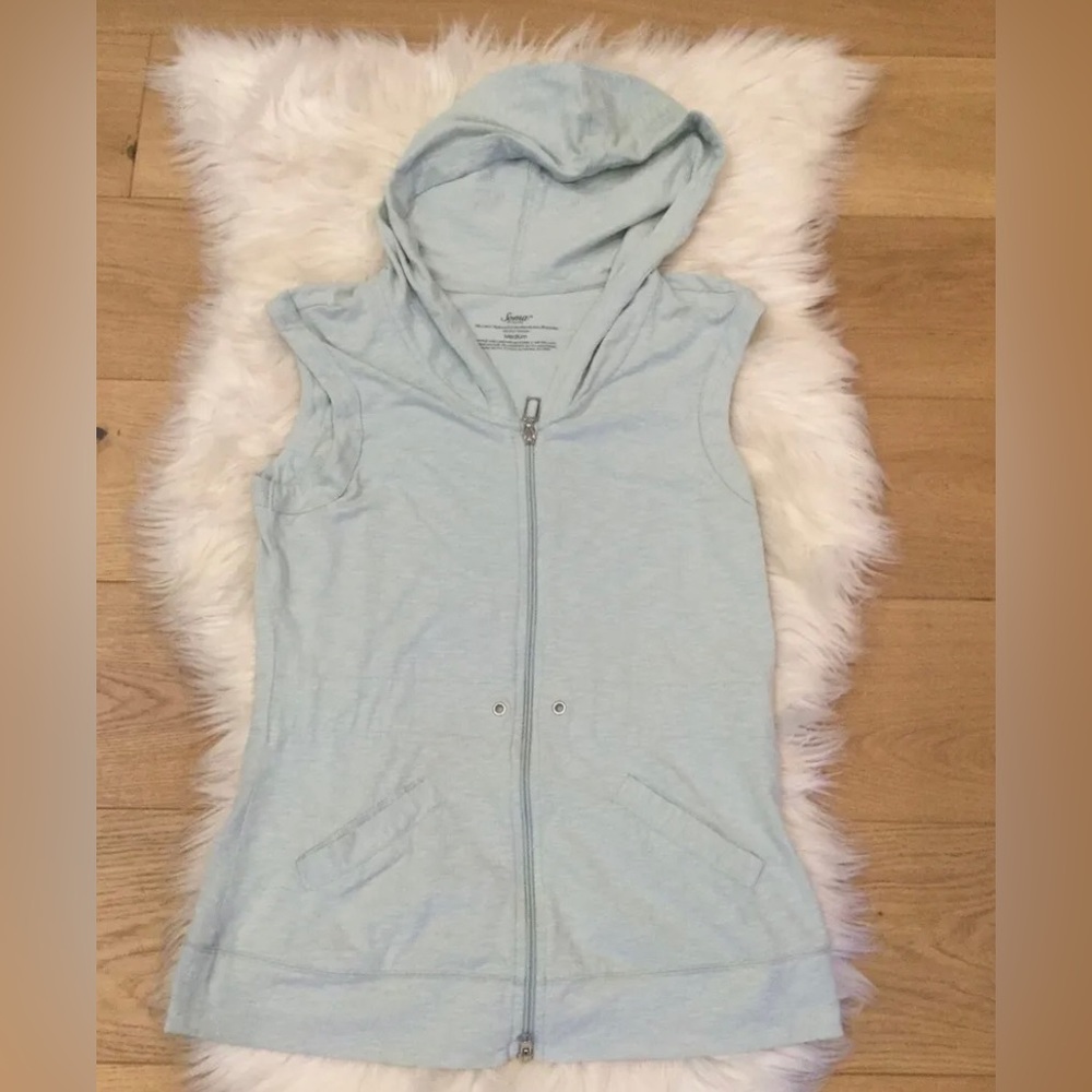 SOMA Intimates Hoodie Size Medium Light Green